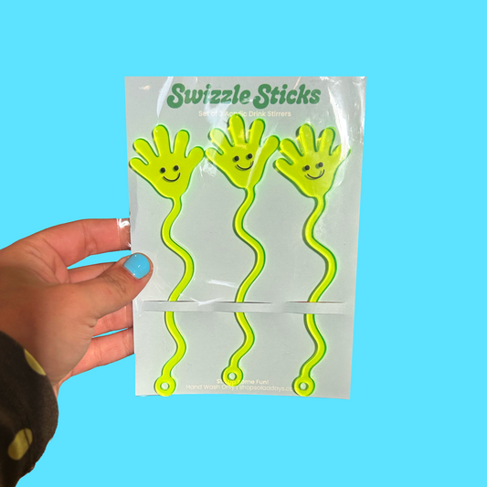 Sticky Hands Drink Stirrers