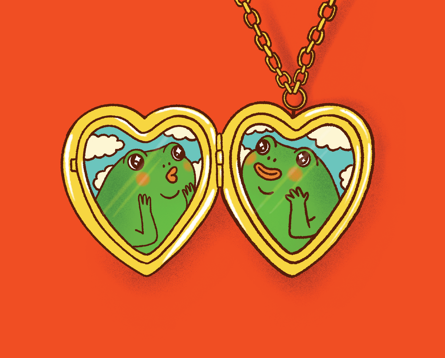 Frog Locket Print