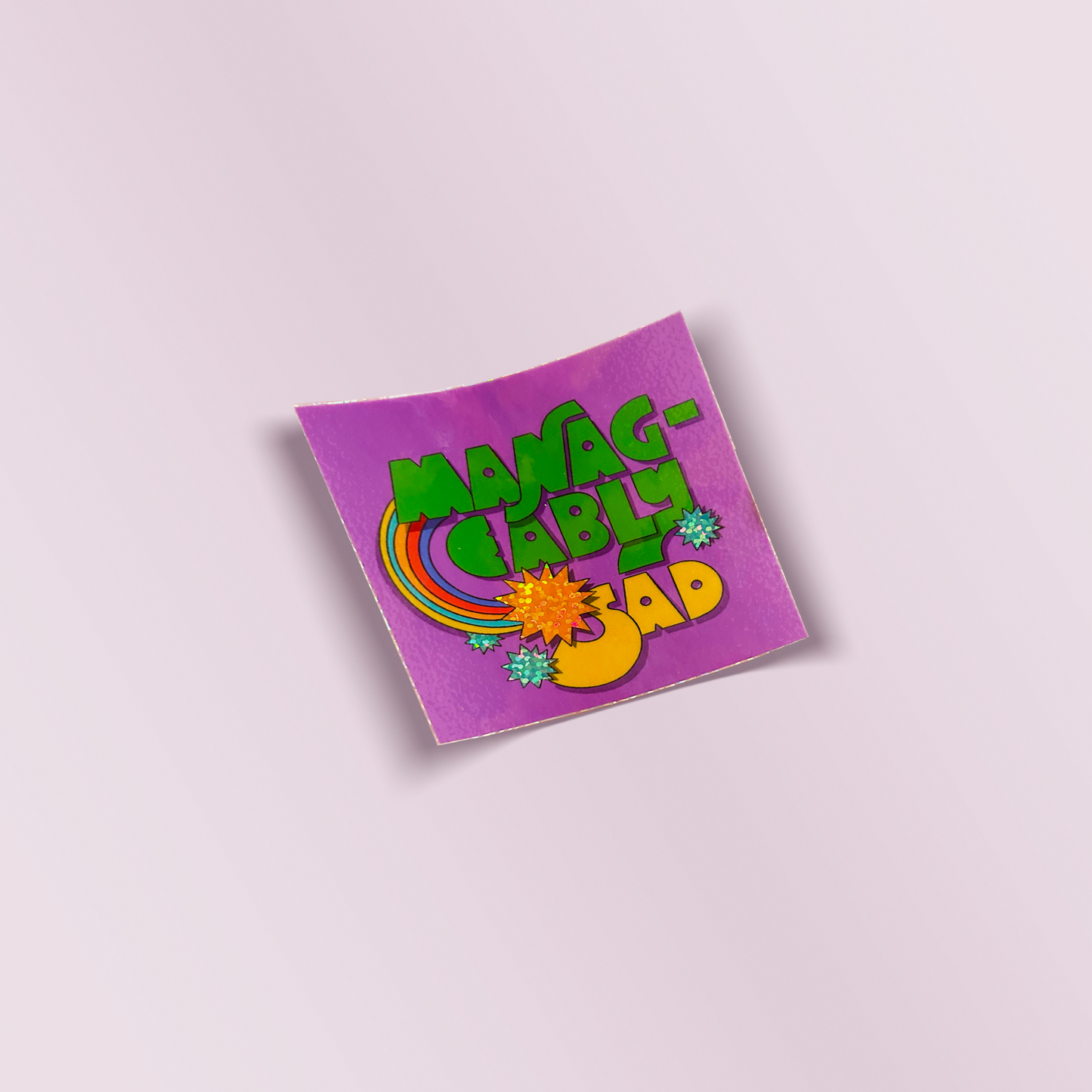 Manageably Sad Sticker