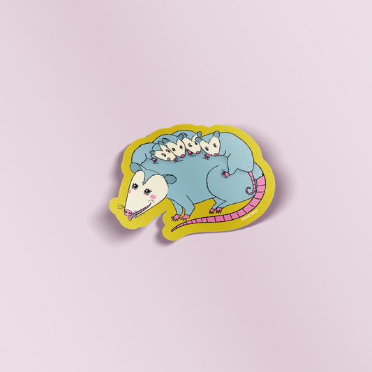 Opossum Fam Sticker
