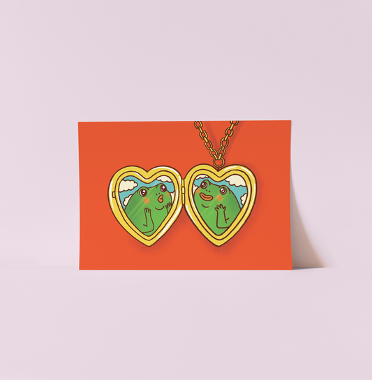 Frog Locket Print