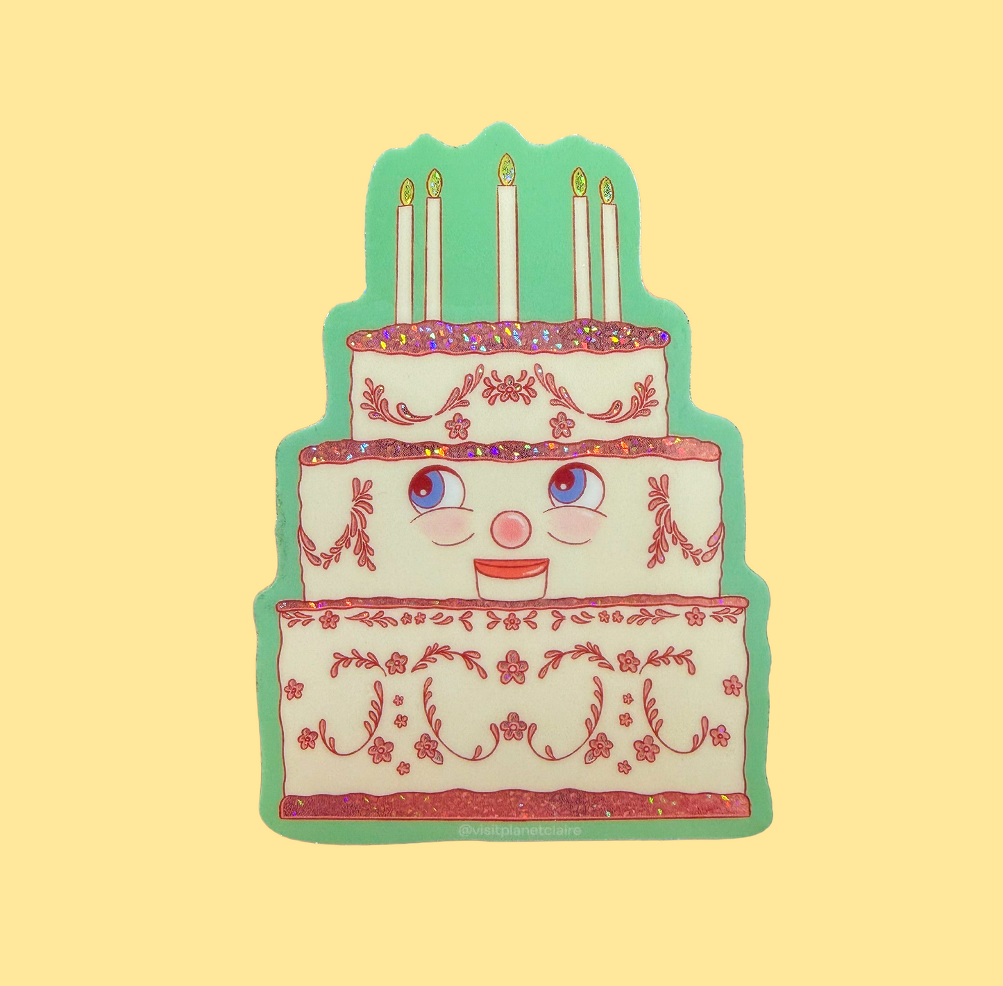 Birthday Cake Marionette Sticker