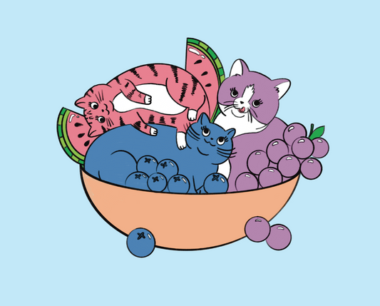 Fruit Bowl Pals Print