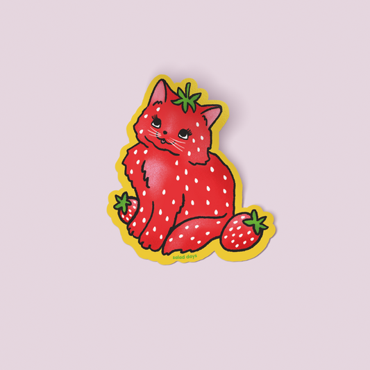 Strawberry Cat Sticker
