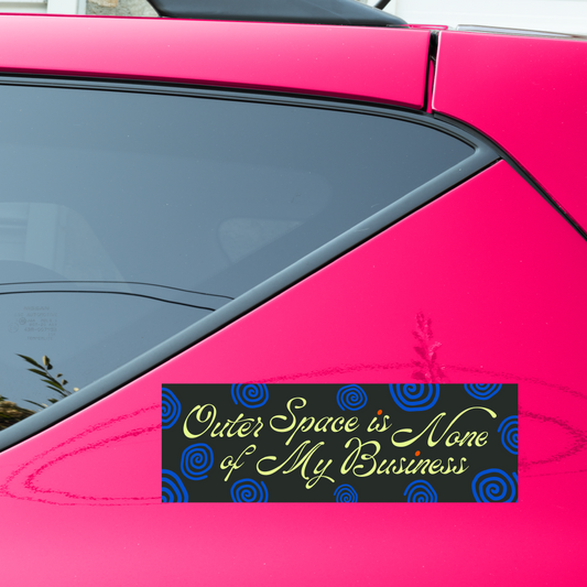 Outer Space Bumper Sticker