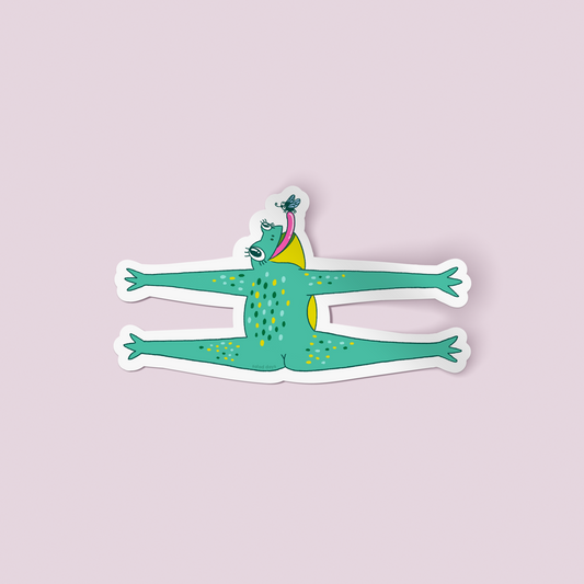 Water Bottle Buddy Clear Sticker