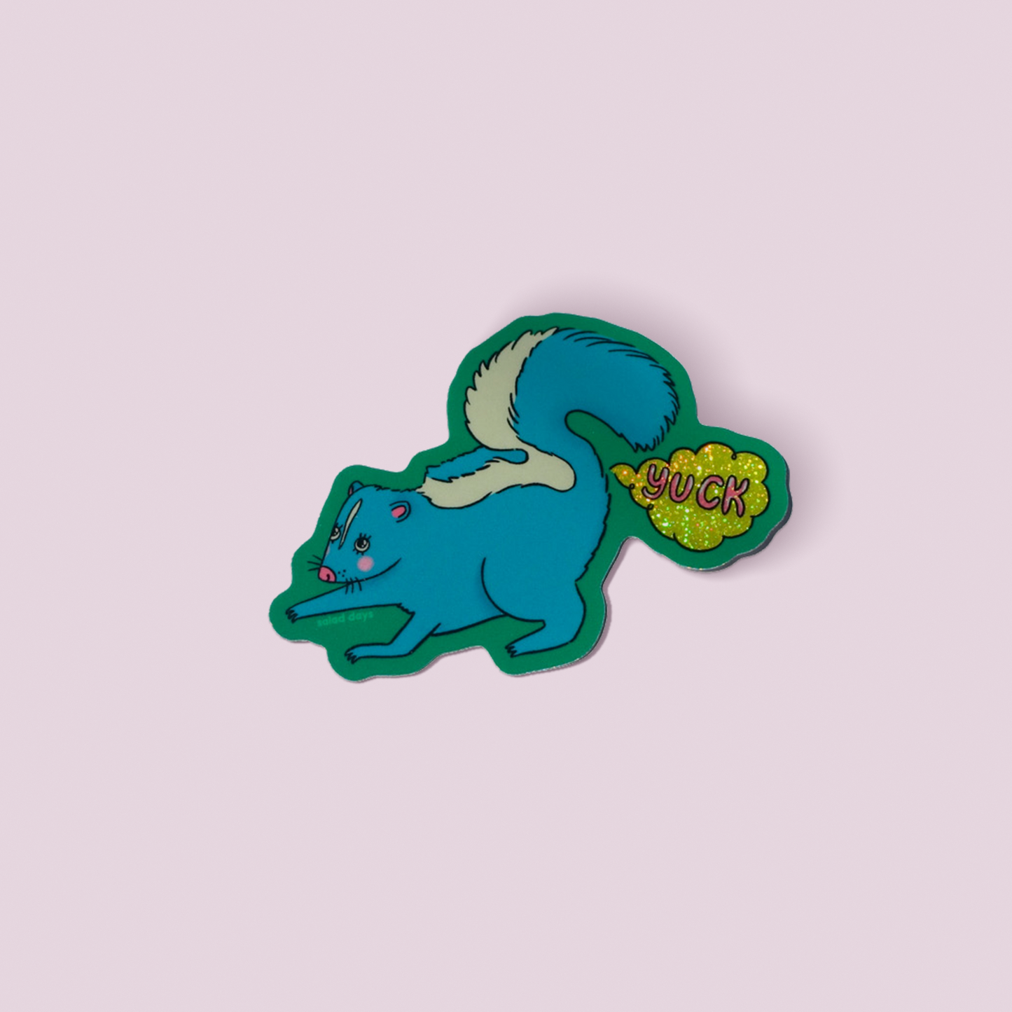 Yuck Skunk Sparkle Sticker
