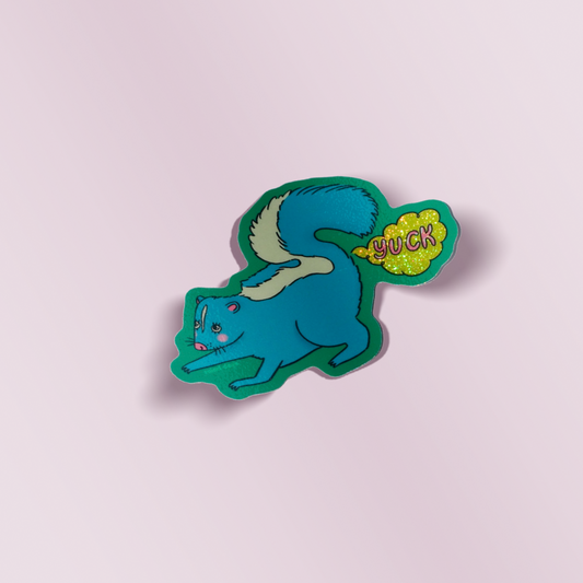 Yuck Skunk Sparkle Sticker